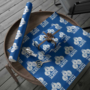 Funny Shhh I Am Doing Math Weightlifting Workout Training Wrapping Paper Roll TS11 Blue Print Your Wear