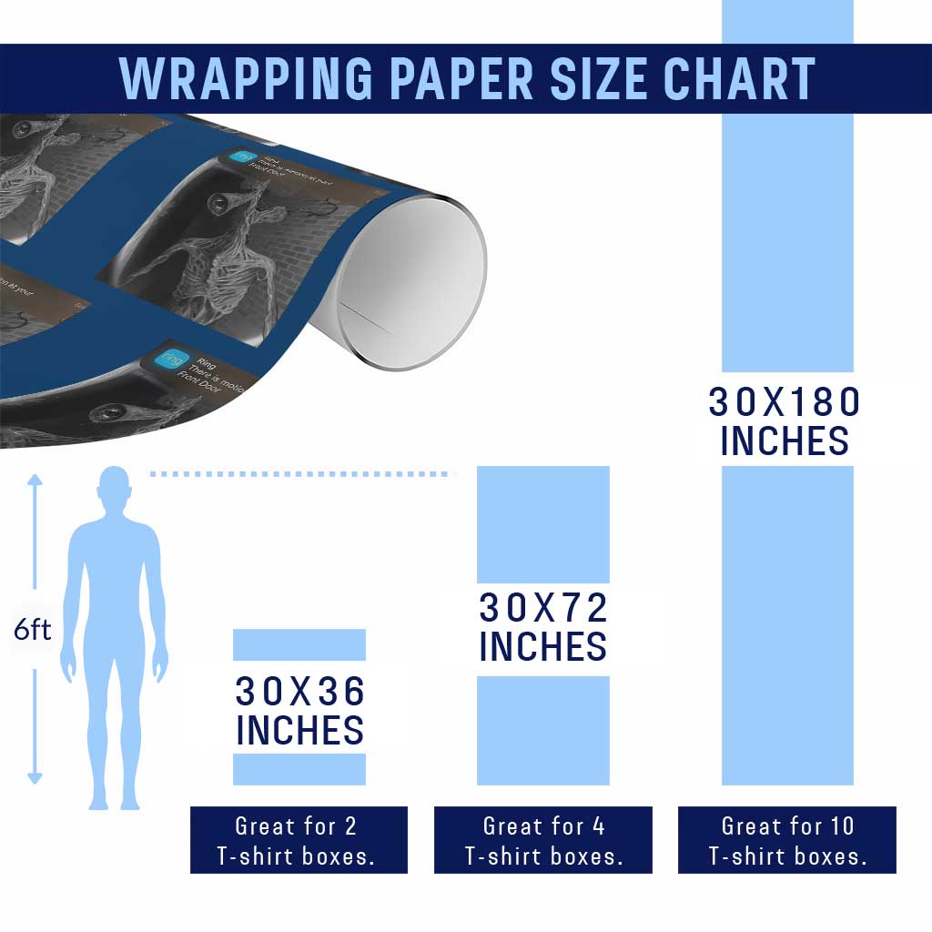 Funny Siren Head Wrapping Paper Roll Ring with Motion Meme TS10 Print Your Wear