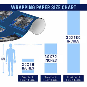 Funny Six Seven Alpha Wolf Wrapping Paper Roll Alpha Loading 67 Savage Wolves Moon Meme TS11 Print Your Wear