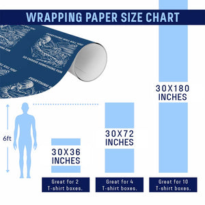 Funny Skeleton Driver Dark Humor Wrapping Paper Roll Everything Will Kill You So Choose Something Fun TS02 Print Your Wear