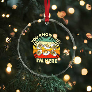 Funny Thanksgiving Deviled Eggs Crystal Glass Ornament You Know Why I Am Here Easter Day TS11 Print Your Wear