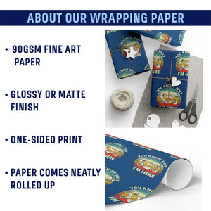 Funny Thanksgiving Deviled Eggs Wrapping Paper Roll You Know Why I Am Here Easter Day TS11 Print Your Wear