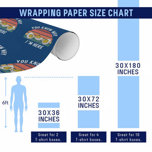 Funny Thanksgiving Dinner Wrapping Paper Roll You Know Why I Am Here TS14 Print Your Wear