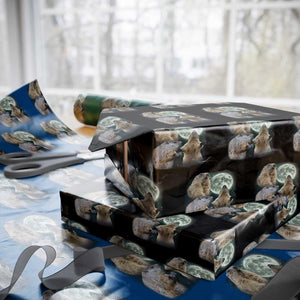 Funny Three Groundhog Moon Groundhog Day Meme Wrapping Paper Roll TS11 Black Print Your Wear