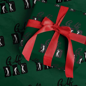 Golf Dad Wrapping Paper Roll Gift For Sport Lover TS12 Green Print Your Wear