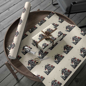 Gothic Easter Bunny Wrapping Paper Roll Dark Aesthetic Rabbit Gift TS12 Beige Print Your Wear