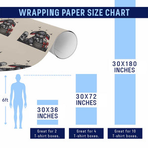 Gothic Easter Bunny Wrapping Paper Roll Dark Aesthetic Rabbit Gift TS12 Print Your Wear