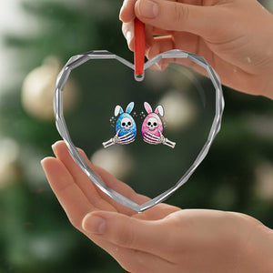Gothic Easter Gift Heart Crystal Glass Ornament Skeleton Hands Holding Easter Eggs TS12 Print Your Wear