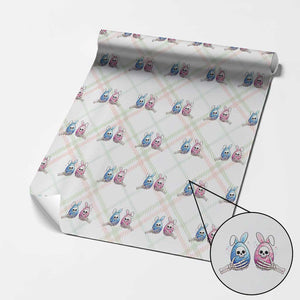 Gothic Easter Gift Wrapping Paper Roll Skeleton Hands Holding Easter Eggs TS12 Christmas Plaid Print Your Wear