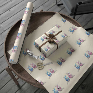 Gothic Easter Gift Wrapping Paper Roll Skeleton Hands Holding Easter Eggs TS12 Beige Print Your Wear