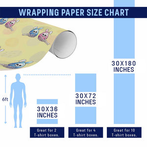 Gothic Easter Gift Wrapping Paper Roll Skeleton Hands Holding Easter Eggs TS12 Print Your Wear
