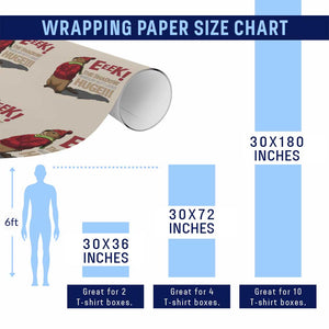 Groundhog Shadow Wrapping Paper Roll Eeek The Shadow Makes My Butt Look Huge TS02 Print Your Wear