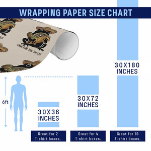 Grumpy Frog Cinco De Mayo Wrapping Paper Roll Came For The Tacos TS12 Print Your Wear