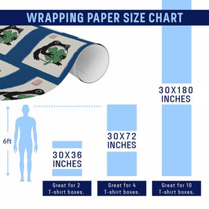 Grumpy Frog Japanese Wrapping Paper Roll St Patricks Day Gift TS12 Print Your Wear