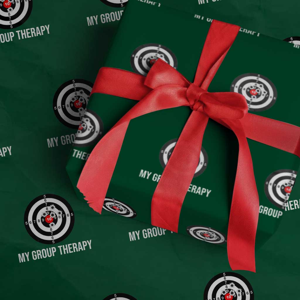 Gun Lover Wrapping Paper Roll My Group Therapy Shooting Range TS02 Green Print Your Wear