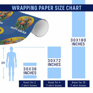 Happy 420 Easter Wrapping Paper Roll Funny Bunny Smoking Weed TS02 Print Your Wear