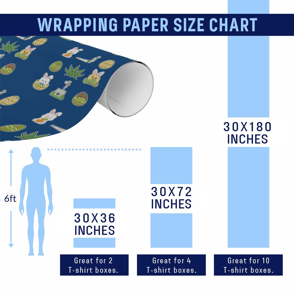 Happy 420 Easter Wrapping Paper Roll TS02 Print Your Wear