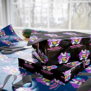 Happy 420 Easter Wrapping Paper Roll The Bunny Smells Funny TS02 Black Print Your Wear