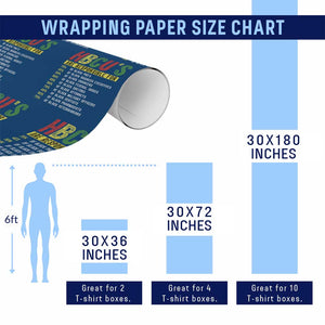 HBCUs Are Responsible For Black Excellence Wrapping Paper Roll Powerful Education Impact Statistics Pride TS02 Print Your Wear