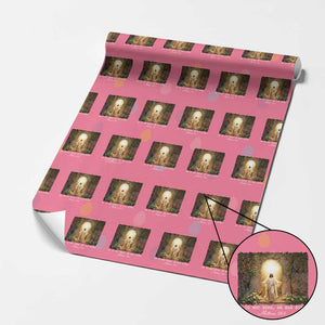 He Is Not Here He Has Risen Wrapping Paper Roll Easter Christian Jesus TS14 Pink Print Your Wear