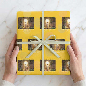 He Is Not Here He Has Risen Wrapping Paper Roll Easter Christian Jesus TS14 Yellow Print Your Wear