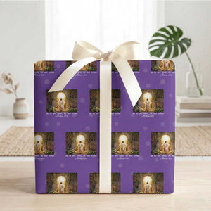 He Is Not Here He Has Risen Wrapping Paper Roll Easter Christian Jesus TS14 Purple Print Your Wear