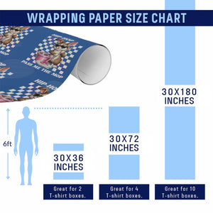 Hip Hop Easter Bunny Cleaning Pun Wrapping Paper Roll Funny Rabbit with Mop TS02 Print Your Wear