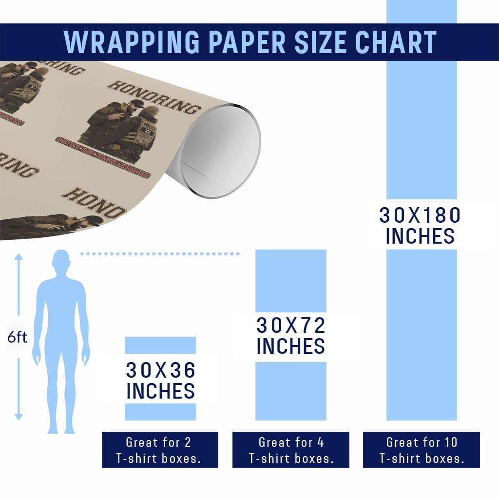 Honoring Alex Pretti ICU Nurse Tribute Support Gift Wrapping Paper Roll TS12 Print Your Wear