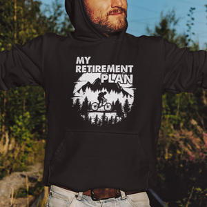 Retirement Plan Hoodie Funny Retired Rider Riding Bicycle TS09 Printyourwear