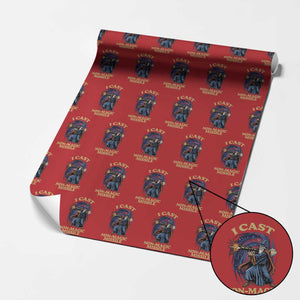 I Cast Non-Magic Missile Funny Wizard Parody Meme Wrapping Paper Roll TS10 Red Print Your Wear