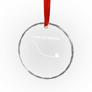 I Had Potential Crystal Glass Ornament Funny Sci Fi TS10 Print Your Wear