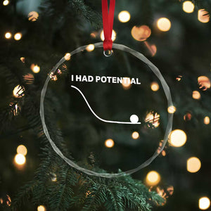 I Had Potential Crystal Glass Ornament Funny Sci Fi TS10 Print Your Wear