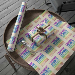 I Support Progressive Liberal Democratic Causes Protest Wrapping Paper Roll TS10 Beige Print Your Wear