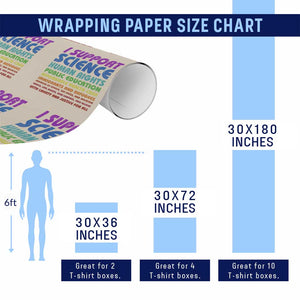 I Support Progressive Liberal Democratic Causes Protest Wrapping Paper Roll TS10 Print Your Wear