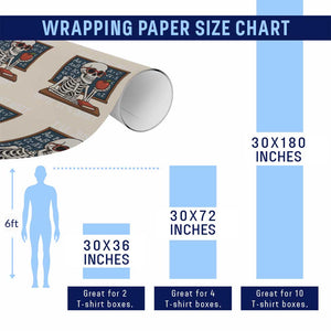 I Will Just Wait Until It Is Quite Wrapping Paper Roll Funny Skeleton Teacher TS14 Print Your Wear