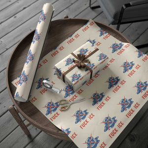 Ice Cube Anti ICE Immigration Human Rights Meme Wrapping Paper Roll TS14 Beige Print Your Wear