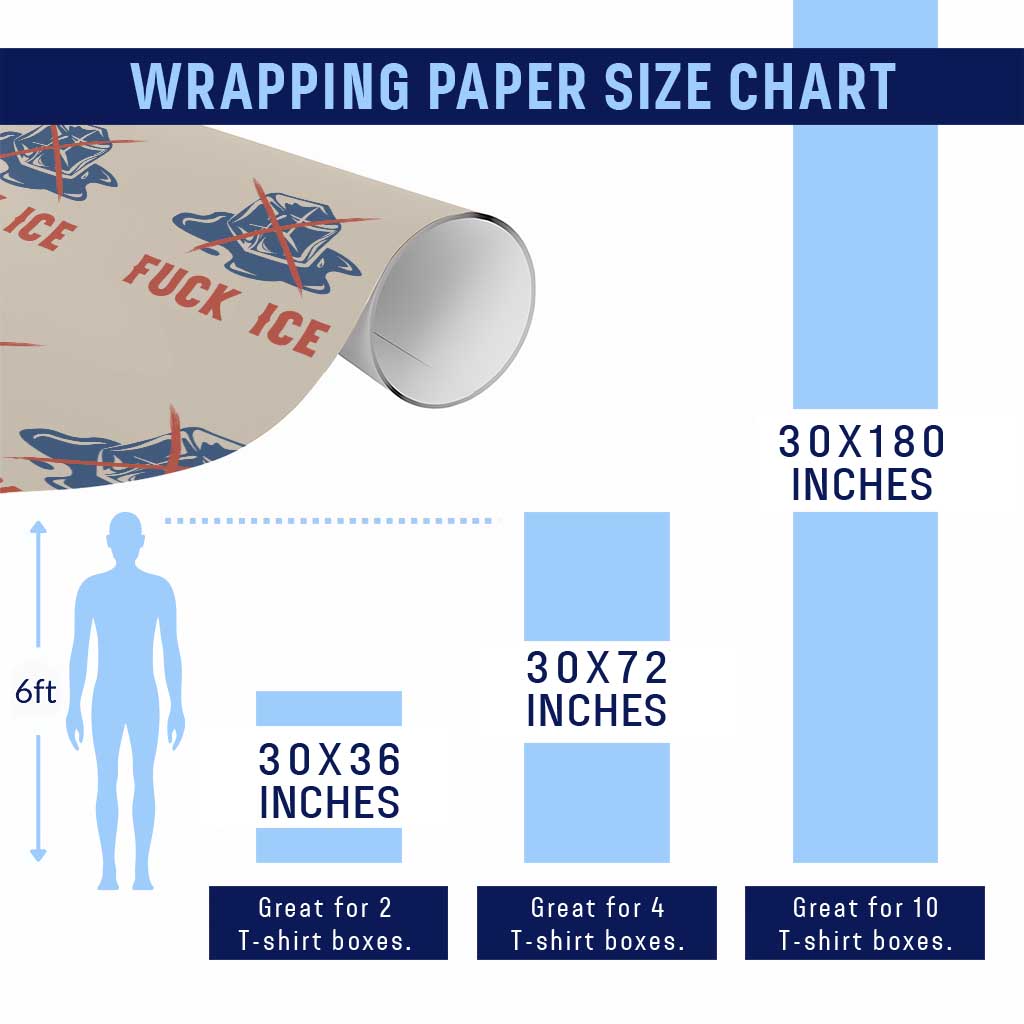 Ice Cube Anti ICE Immigration Human Rights Meme Wrapping Paper Roll TS14 Print Your Wear