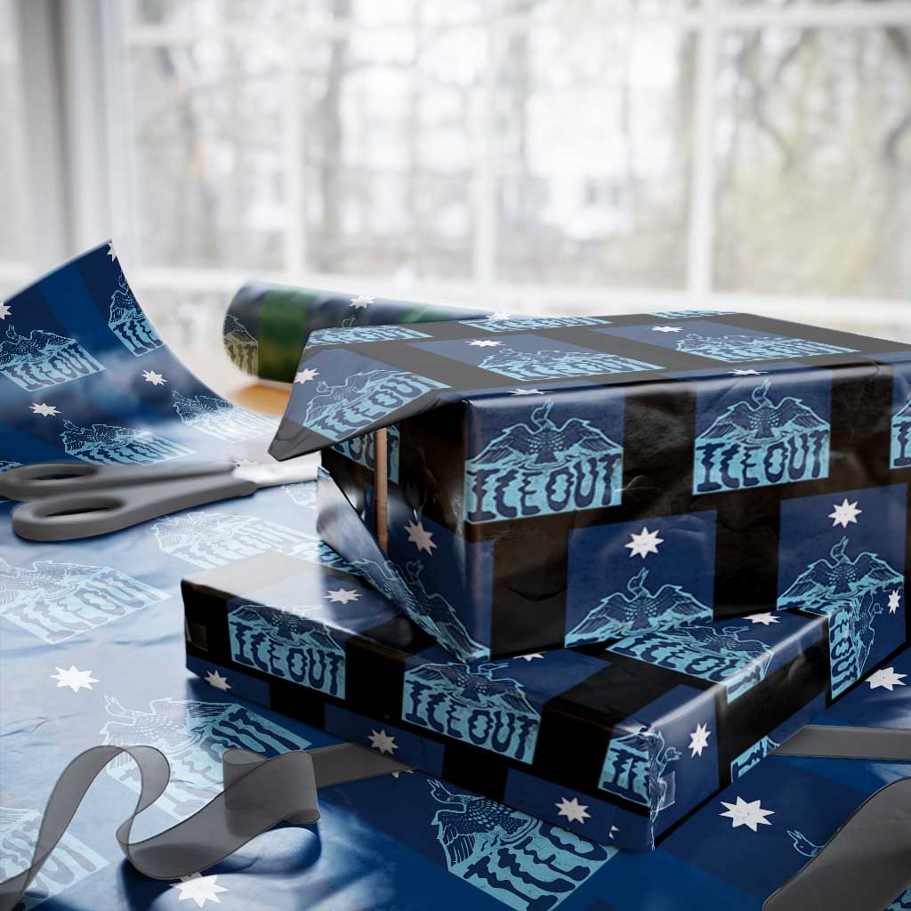 Ice Out Minnesota Loon Wrapping Paper Roll MN State Protest TS11 Black Print Your Wear