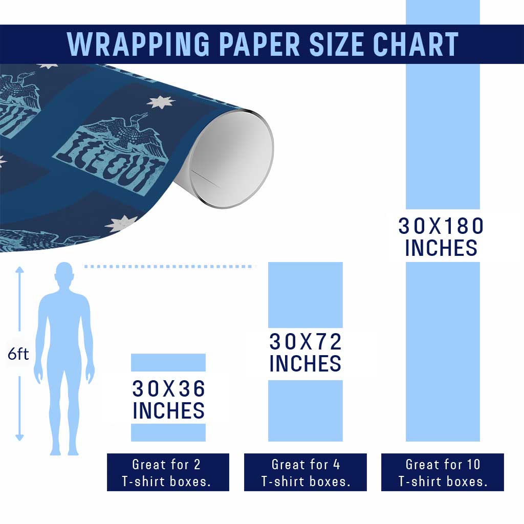 Ice Out Minnesota Loon Wrapping Paper Roll MN State Protest TS11 Print Your Wear