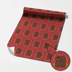 Immigrant Rights Wrapping Paper Roll Chinga La Migra TS10 Red Print Your Wear