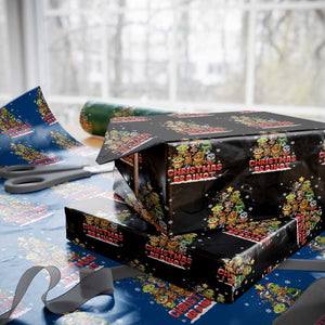 Italian Brainrot Christmas Tree Meme Wrapping Paper Roll TS14 Black Print Your Wear