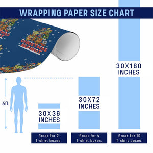 Italian Brainrot Christmas Tree Meme Wrapping Paper Roll TS14 Print Your Wear