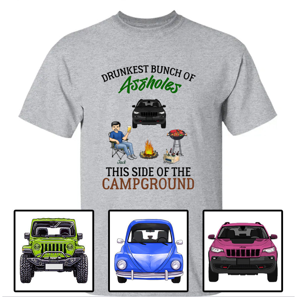 Custom JP Shirts, JP Bunch Of Drunkest This Side Of The Campground Apparel CTM Custom - Printyourwear