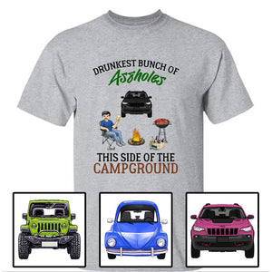 Custom JP Shirts, JP Bunch Of Drunkest This Side Of The Campground Apparel CTM Custom - Printyourwear
