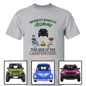 Custom Jeep Shirts, Jeep Bunch Of Drunkest This Side Of The Campground Apparel CTM Custom - Printyourwear