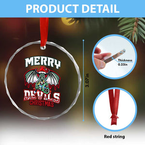 Jersey Devil Crystal Glass Ornament Merry Devils Christmas Cryptid Gift TS12 Print Your Wear