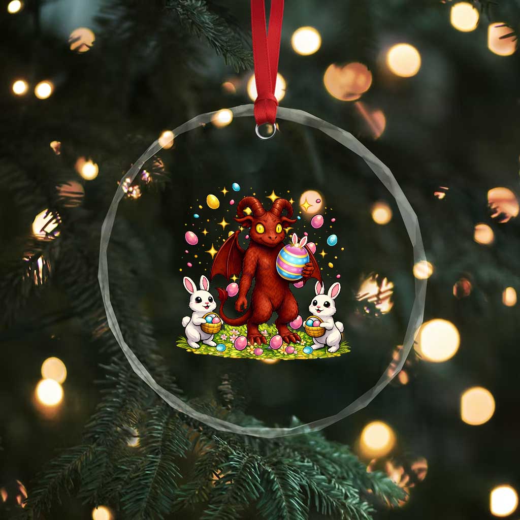 Jersey Devil Easter Egg Hunt Crystal Glass Ornament Funny Pine Barrens Folklore Gift TS12 Print Your Wear
