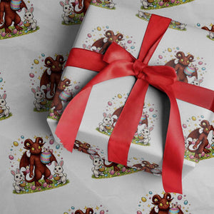 Jersey Devil Easter Egg Hunt Wrapping Paper Roll Funny Pine Barrens Folklore Gift TS12 White Print Your Wear