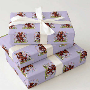 Jersey Devil Easter Egg Hunt Wrapping Paper Roll Funny Pine Barrens Folklore Gift TS12 Violet Print Your Wear