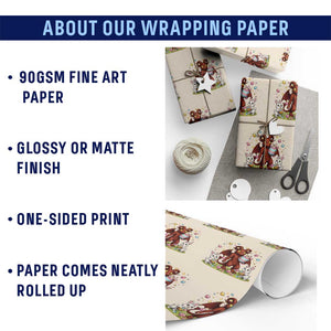 Jersey Devil Easter Egg Hunt Wrapping Paper Roll Funny Pine Barrens Folklore Gift TS12 Print Your Wear